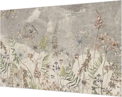 Produktbild von Wandtapete - Dekorative Tapete für Wohnzimmer- Tapetenfolie für Wanddekoration - 104x70 cm - Wildpflanzen