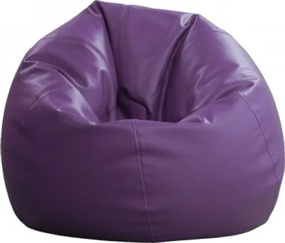 Image de Beanbag PLUS, simili cuir PU, violet, H:120 / Ø90