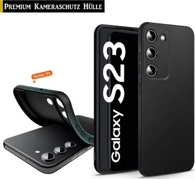 Produktbild von Für Samsung Galaxy S23 5G - Silikon Handy Schutz Hülle TPU Handy Schutz Case - Schwarz