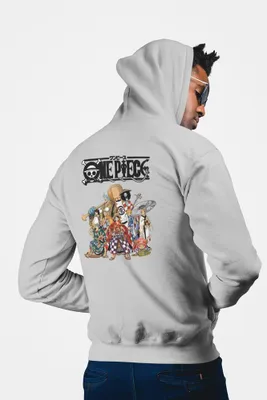 Produktbild von D&B Uni Hoodie ZIPMO00038 One Piece HellGrau-Größe M