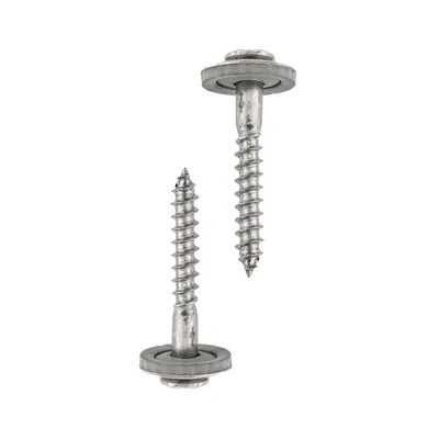 Produktbild von HELPMATE – Spenglerschrauben 4,5x65 mm, 50 Stück, DIN 7995, Edelstahl A2, PZ2, DIN 7995, Dachdeckerschrauben, Linsenkopf, mit Tellerscheibe und EPDM-Di, Silber, 4,5 x 65 mm