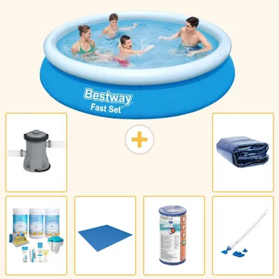 Produktbild von Bestway Fast Set Rund - 366x76 cm - 7-teilig S21392