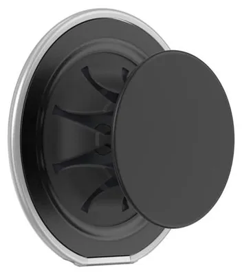 Produktbild von PopGrip mit MagSafe-Funktion, flaches Design, Schwarz