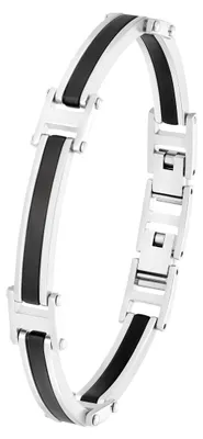 Produktbild von s.Oliver Herren Armband 2035798 Edelstahl  IP schwarz