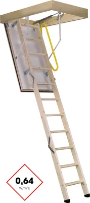 Produktbild von Minka Bodentreppe Polar 60 mit U-Wert 0,64 W/m2K bis 280cm Raumhöhe 120x60cm Deckenöffnung