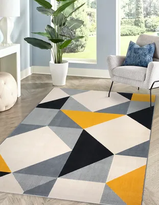 Produktbild von Kurzflorteppich rechteckig Wohnzimmer Teppich NEVY Mehrfarbig, 120 x 170 cm