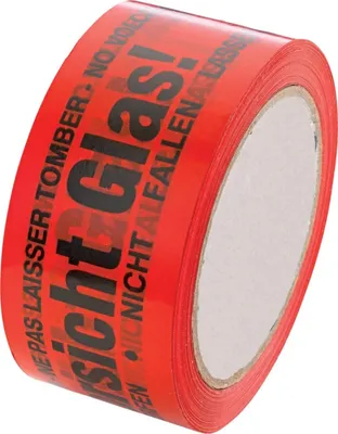 Produktbild von enviropack Warnklebeband PVC Vorsicht Glas - 248082