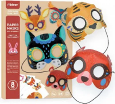 Produktbild von Mideer Papier Party Masken Tiere
