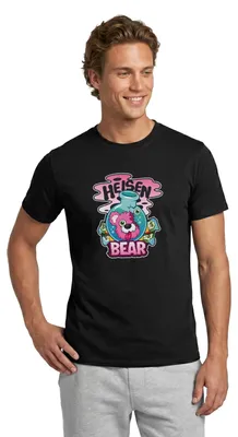 Produktbild von Spreadshirt Breaking Bad Heisenbear Pinker Teddybär Männer T-Shirt, L, Schwarz