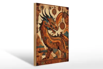 Produktbild von Holzschild 20x30cm Drachenaltar