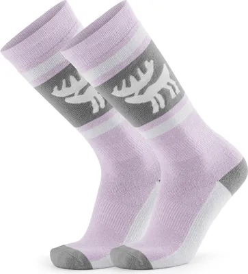 Produktbild von Qunature 1 Paar Ski Sock Warme Uni Skisocken für Winter-Sports Skifahren Wintersport Größe 37-42 Rosa