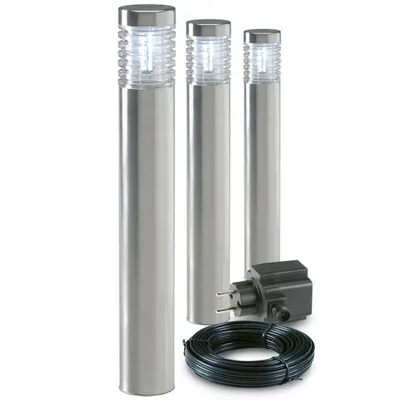 Produktbild von Garden Lights LED-Pollerleuchten Orion 3 Stk. 4012603
