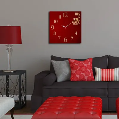 Immagine prodotto di Opviq, Msk- HMA3160, colorato, orologi da parete, 40 x 40 cm, 100% MDF (spessore: 5 mm)