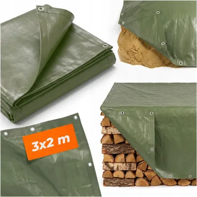 Produktbild von Wasserdichte Schutzplane – Dichte, Dicke, Grüne Abdeckplane 2×3 M