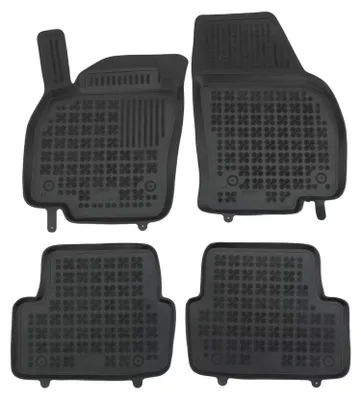 Productafbeelding van Rubberen vloermat, zwart, geschikt voor VW Polo VI (vanaf 2017).
