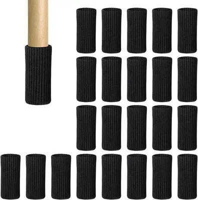 Produktbild von Famanu Stuhlsocken für Stuhlbeine - elastisch - gestrickt - Möbel-Socken - rutschfest - Schutz vor Kratzern und Geräuschen