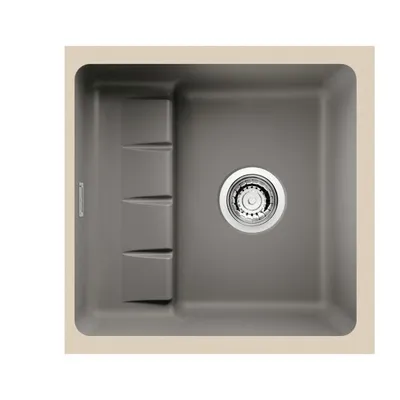 Productafbeelding van NABER 1091024 Inbouwspoel PickUP U met hoogwaardige draaipunten, geschikt voor kasten vanaf 600 mm breed, keramiek, kleur: Lava