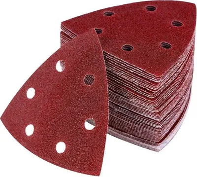 Produktbild von Dreieckiges Schleifpapier mit Klett, 93mm, 108 Stück, P40-P120
