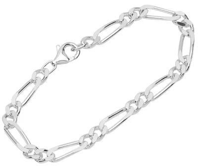 Zdjęcie produktu dla Bransoletka uni  NKlaus, srebro próby 925, łańcuszek typu "Figaro", długość 19 cm