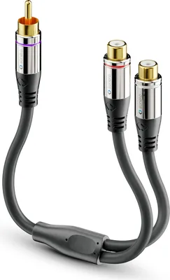 Immagine prodotto di Adattatore audio SONERO 0,20 m, da spina RCA a presa RCA 2x