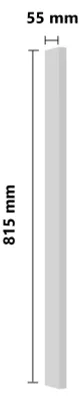 Produktbild von Unterschrank Passleiste Weiß Küche STILO / LARA / EKO / DAVE / OMEGA Küchenzeile Küchenblock Einbauküche - Breite 5,50 cm x Höhe 81,50 cm x Tiefe 1,60 cm.