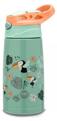 Obrázok produktu pre CoolPack, fľaša na pitie, kovová, dizajn "Tukan", 350 ml, viacfarebná