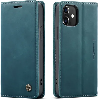 Immagine prodotto di custodia iPhone 12 Mini, Retro Custodia in Finto cuoio con funzione Stand per iPhone 12 Mini Blu
