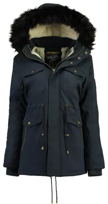 Imagen del producto de Geographical Norway. Parka para mujer. Color: azul oscuro. Talla: M (modelo: WQ834F/GN-NAVY)
