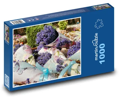 Zdjęcie produktu dla Puzzle 1000 Lawenda - kwiaty, bukiety - martinpuzzle