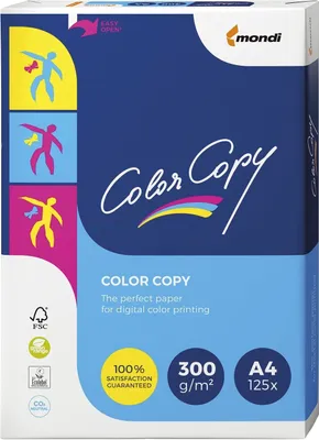 Produktbild von Color Copy Millbrand A 4, 300 g 125 Blatt, hochweiß, satiniert