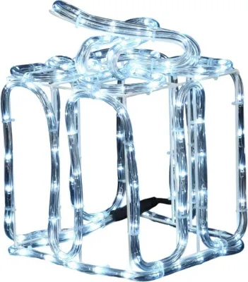Image de Cadeau de Noël Lumineux 144 LED Décoration Solaire Blanc Froid