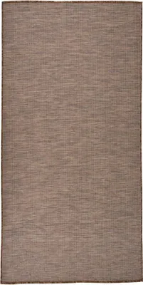Obrázok produktu pre Vonkajší koberec s plochou väzbou 100x200 cm hnedý