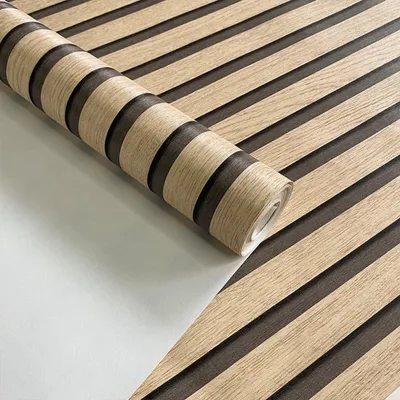 Produktbild von RHP Tapete Holzoptik 3D – Wandpaneel Design, moderne Lamellenwand im Skandi Look, Natur Optik, Holzwand Effekt, 0,53 x 10,05 m 930055