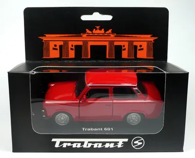 Produktbild von Modellauto Trabant 601 Modellauto ca. 11cm Sonderfarbe rot - Jubiläumsedition: 50 Jahre Trabant