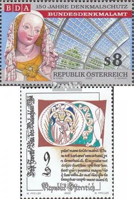 Produktbild von Briefmarken Österreich 2000 Mi 2313,2314 (kompl.Ausg.) postfrisch Denkmalschutz