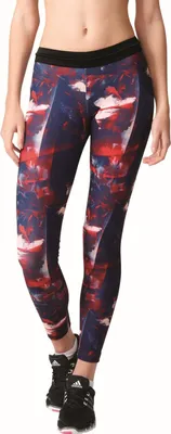 Produktbild von adidas Flower Tight Damen Leggings Funktionshose Größe: XS