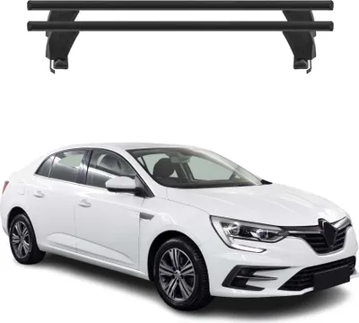Image de Menabo Barres de toit Transversales pour Renault Megane IV 2016-2025 Alu Noir