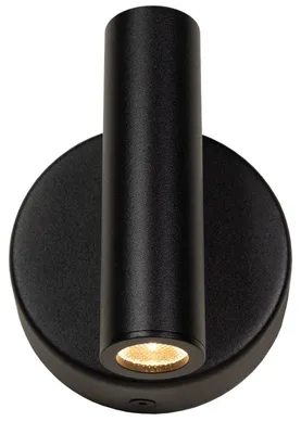 Productafbeelding van Atmooz Pino wandlamp – 9 x 8,5 x hoogte 9 cm – Zwart – Spotlamp – Wandspot – Geïntegreerde LED