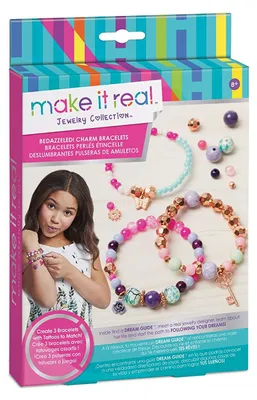 Produktbild von Make it Real MIR1202, Armbänder-Bastelset für Kinder, 8 Jahr(e), Kunststoff, Mehrfarbig