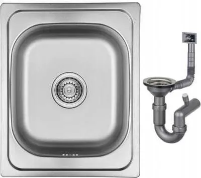 Produktbild von Einbauküche Stahlspüle Orion 40x50 + Siphon