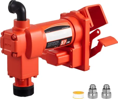 Produktbild von Diesel-Transferpumpe / Kraftstoffpumpe - Elektrisch 230 V - Förderleistung 57 l/min - Saughöhe 2,4 m - Förderhöhe 11,28 m - Für Diesel, Benzin, Kerosin, Biodiesel, Ethanol
