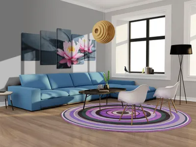Produktbild von Akustikbild Blumen 200x100 cm Bilder Akustikschaum Hochleistungsschallabsorber Schallschutz Leinwand 5 tlg Wandbild Raumakustik Schalldämmung 030210-52