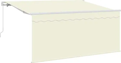 Image de vidaXL Store rétractable Crème 300 x 200 cm Polyester et aluminium