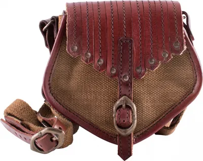Produktbild von Tasche im Wikinger-Stil, Leder und Segeltuch