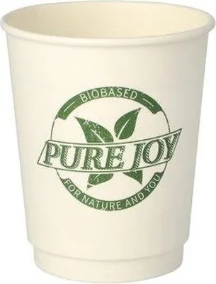 Produktbild von 480 Doppelwandiger Pappbecher 0,2 l "Pure Joy" weiss