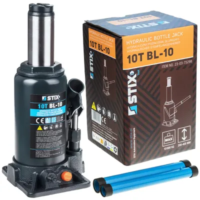 Produktbild von STIX Hydraulischer Flaschenwagenheber BL-10, Tragkraft 10 000kg, Hohe: 200 - 405mm