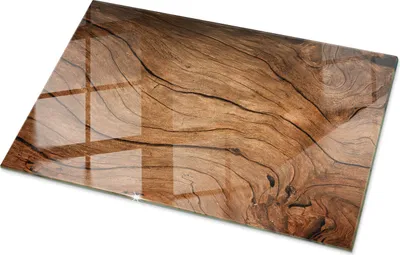 Zdjęcie produktu dla Natural Wood Pattern- Glass Kitchen Worktop - Szklany blat kuchenny - Nowoczesny blat kuchenny - Trwały blat kuchenny - Higieniczny blat kuchenny - Łatwy do czyszczenia blat kuchenny - 100x70 cm