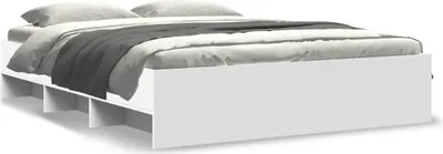 Obrázek produktu pro Maison Exclusive - Rám postele bez matrace bílý 160x200cm Dřevěné konstrukce