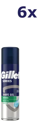 Produktbild von 6x Gillette Rasiergel – Serie Sensitive 200 ml