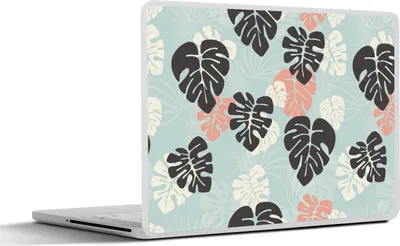 Produktbild von MuchoWow® Laptop Aufkleber Sticker Cover Blätter - Monstera - Hawaii - Muster 40x30 cm - Laptop Dekoration - Selbstklebend